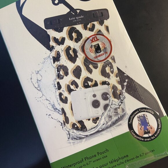 ♠️♠️ Kate Spade Floating Waterproof Phone Case - City Leopard - Picture 8 of 10